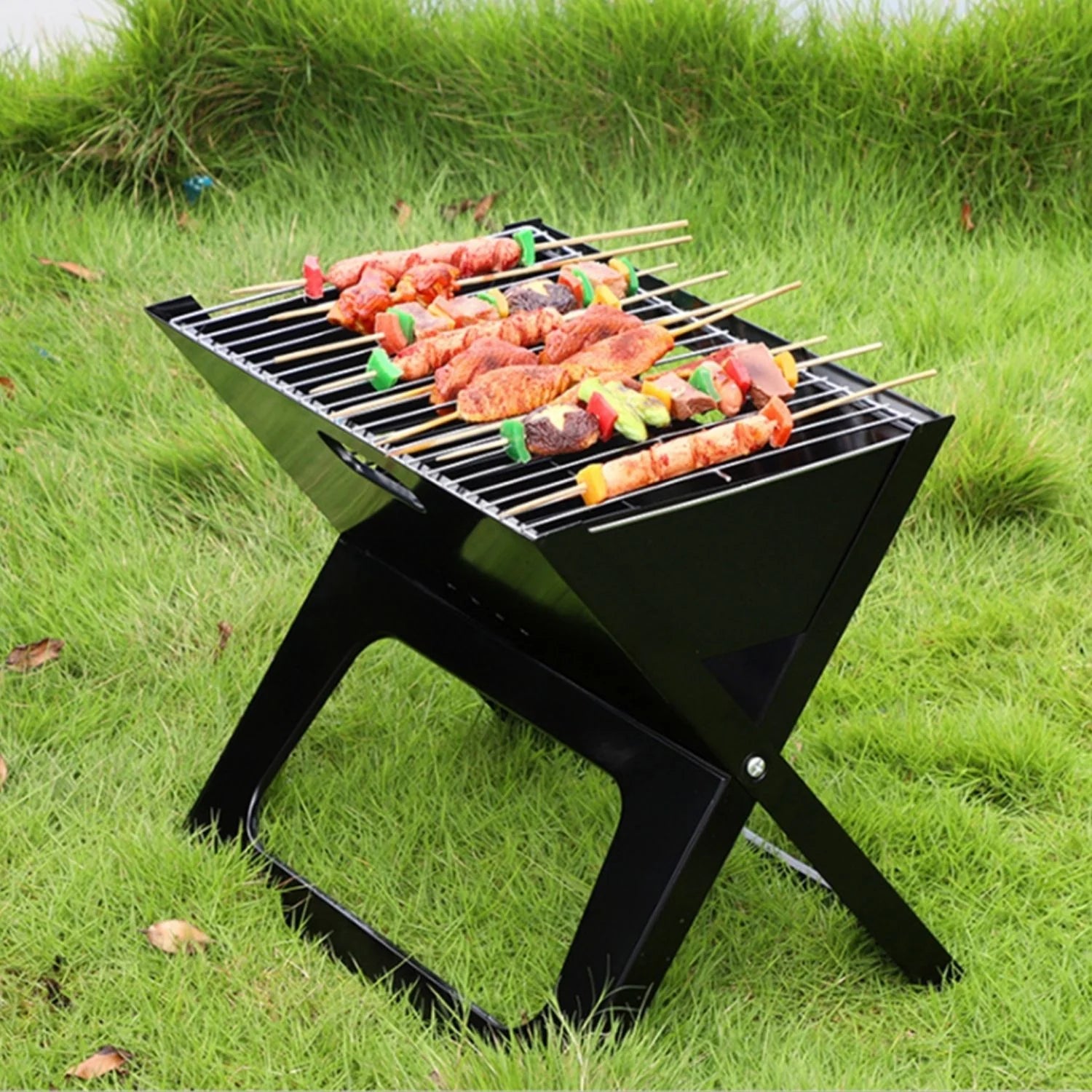 Asador Portátil a Carbón Plegable BP-2084 Barbacoa. BBQ. Parrilla. Selecto