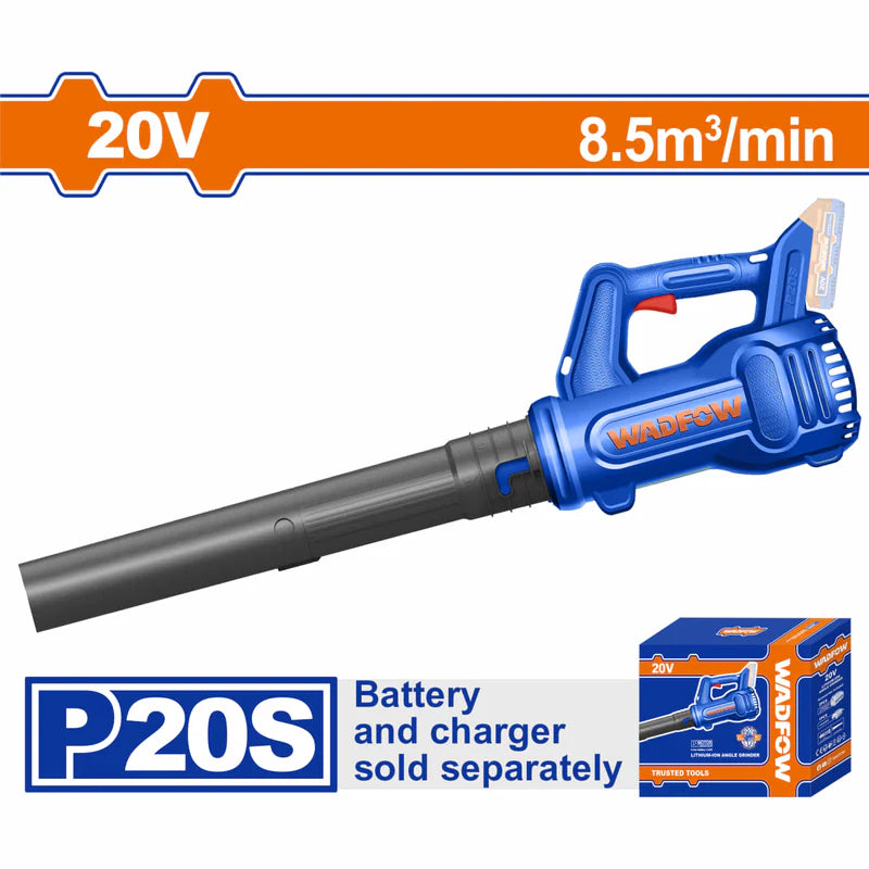 Soplador 20V Inalámbrico. 15000Rpm. No Incluye Batería Ni Cargador. Blower Soplador De Hojas Wadfow WBLP520