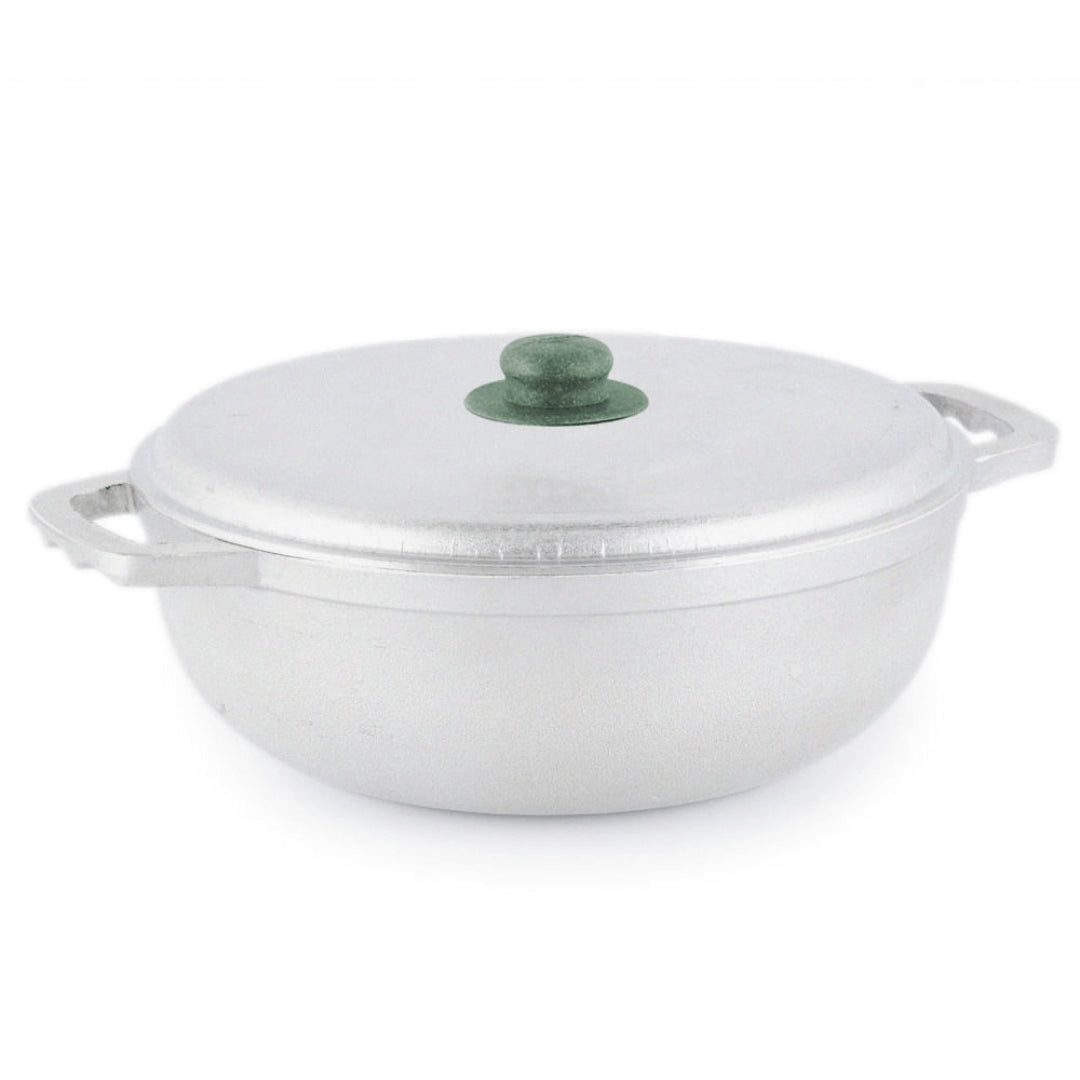 Caldero de Aluminio con Tapa de 1.5lb/22cm Universal C-97300 Paila. UNIVERSAL