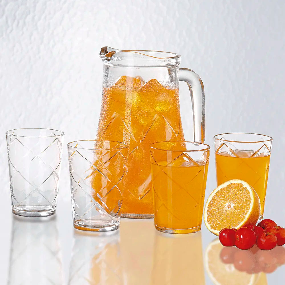 Set de Jarra 1/2oz + 4 Vasos 9oz de Vidrio Nadir 13180200785733 Nadir