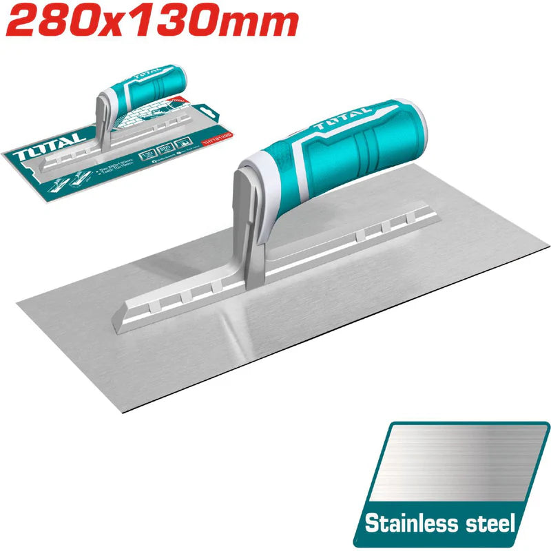 Llana De Yeso (Mango De Plástico)280X130mm Tirador TPR Y ABS Arco Ligero En La Hoja THT81286 Total Tools