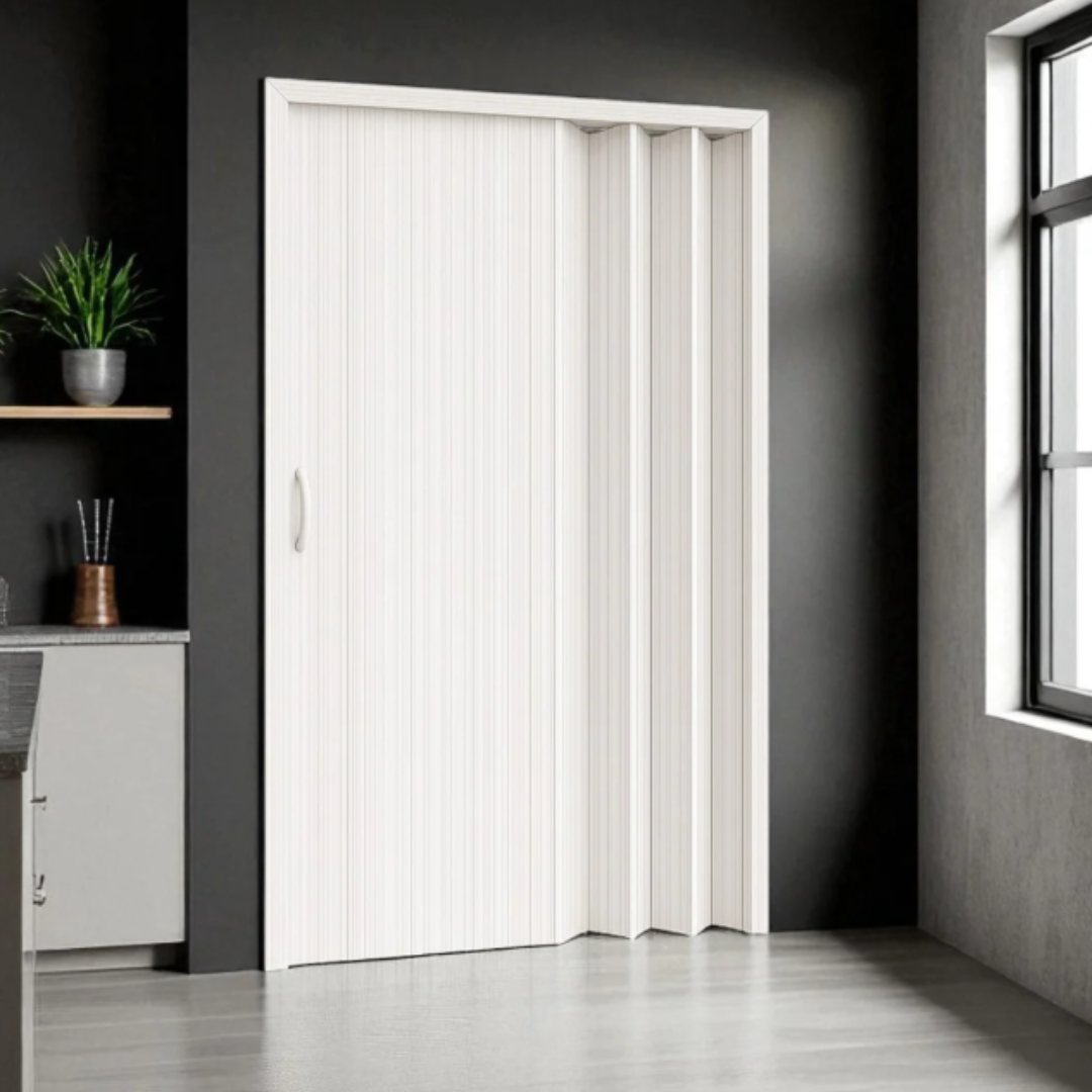 Puerta de PVC Plegable Acordeon White Rose 91x203cm 143-92-2004 Selecto