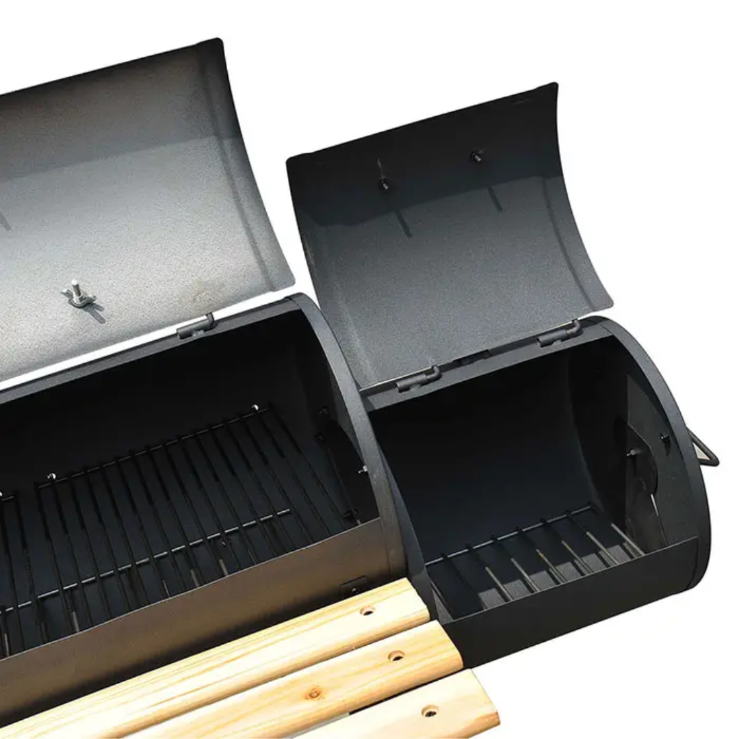 Asador de Carbón 2en1 118x53x101cm NS395011 BBQ. Barbacoa. Selecto
