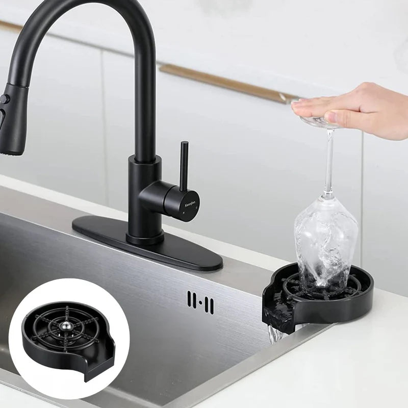 Enjuagador Automático Para Vasos Y Copas. Limpia Copas Para Fregadero. Lavadora De Vasos A Presión Con 5 Boquillas. AB1575 Selecto
