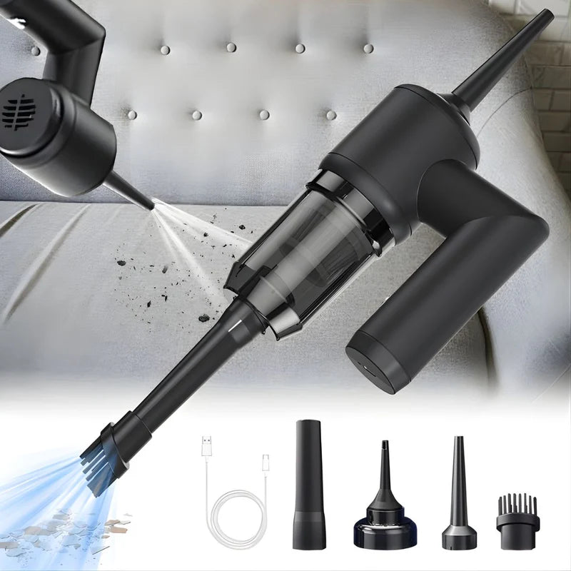 Aspiradora Sopladora Portátil 5 En 1. Limpiador Multifuncional Con Succión Y Soplado. Incluye Accesorios Intercambiables. LT056 Selecto