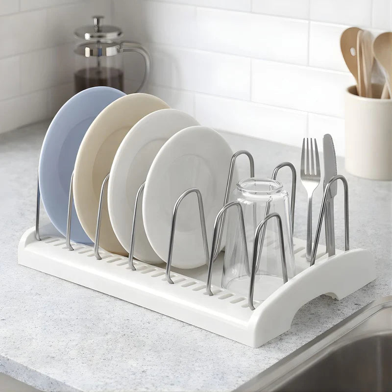 Escurridor De Platos Para Cocina. Organizador De Vajilla Con Varillas De Acero Inoxidable. Seca Vajillas (29X18x11.6Cm). LT096 Selecto