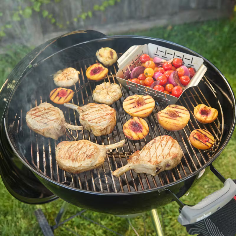 Asador a Carbón Original Kettle Premium 22" Negro Weber 14401001 BBQ. Weber