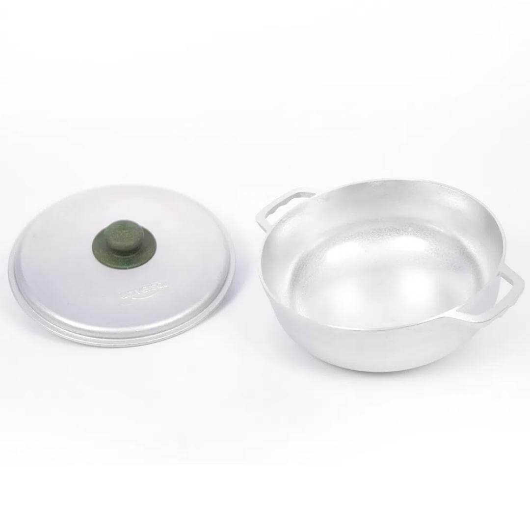 Caldero de Aluminio con Tapa de 4lb/30cm Universal C-97700 / PR-97700 Paila. UNIVERSAL