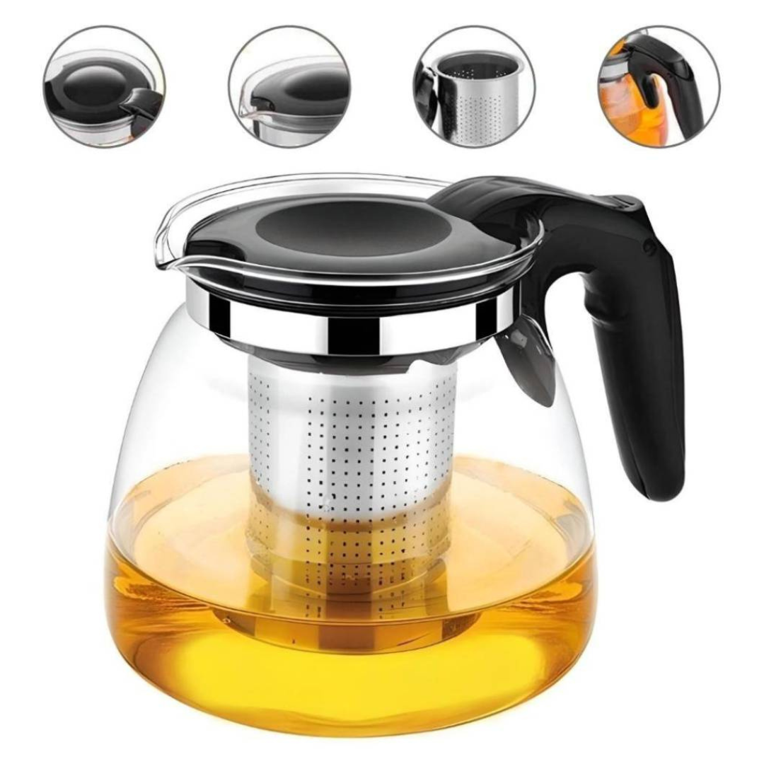 Tetera de Vidrio con Filtro 1100ml 1100A Selecto