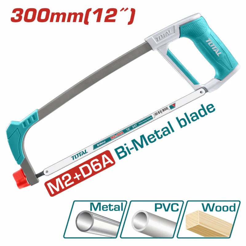 Segueta 12"/300Mm Con Mango Suave. Incluida 1 Hoja De Segueta De Madera THT541026 TOTAL