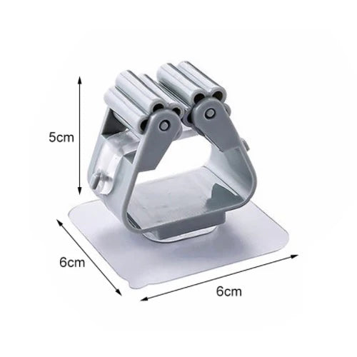 Soporte Gancho Organizador De Pared Autoadhesivo Para Escoba, Trapeador TS030 Selecto