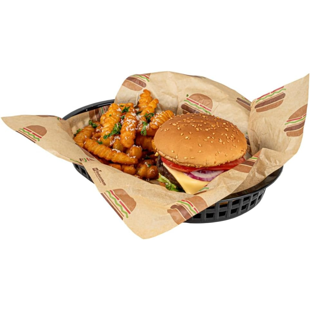 Cesta Ovalada Plástica Negra 4x27.5x17.5cm HVB810