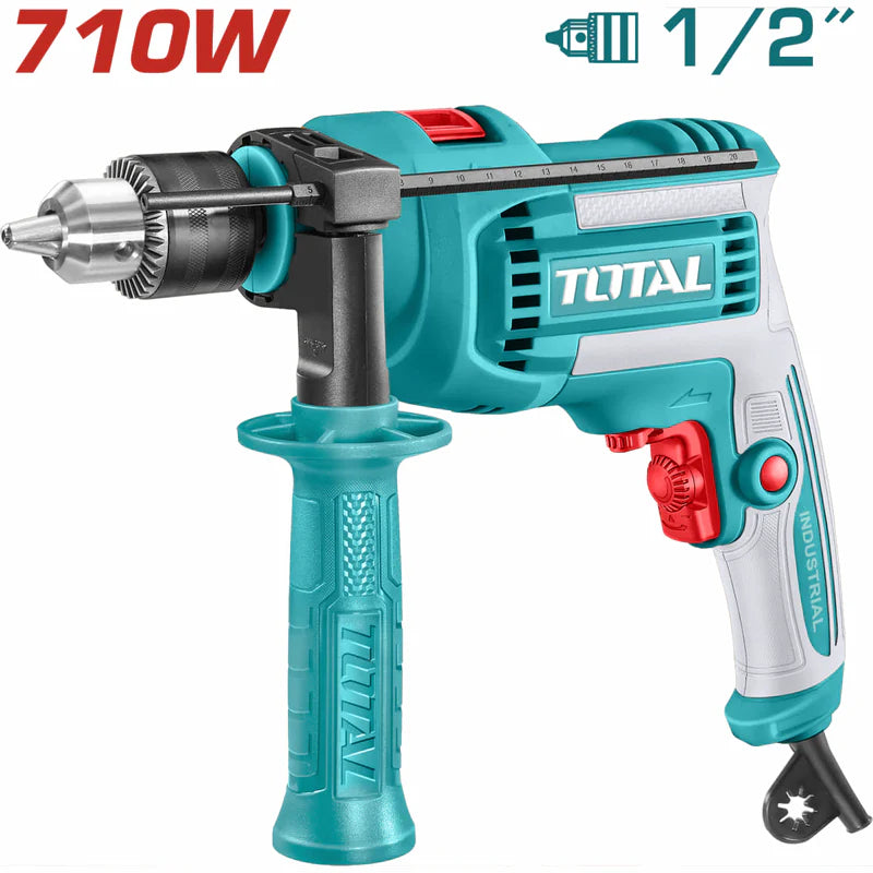 Taladro De Impacto Percutor 710W Velocidad Sin Carga: 0-2800Rpm Capacidad De Perforación: 1/2" Velocidad Variable. Función Martillo. Drill UTG1071366