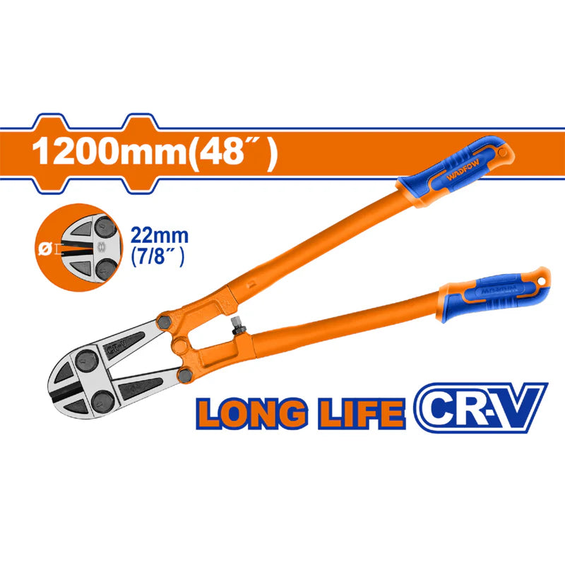 Cizalla Manual 48" Cr-V Para Cortar Alambre Y Malla. Forjado. Mango Cómodo. Rango Corte:22Mm Cortamalla Wadfow WBC2048 WADFOW