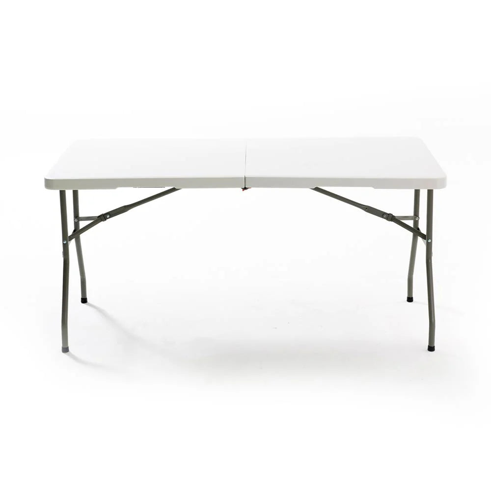 Mesa Plástica Plegable De 6 Pies X 2 Pies (HDPE) Con Marco De Acero Revestido. Medidas 180 Cm X 74 94-NZK-180S-5