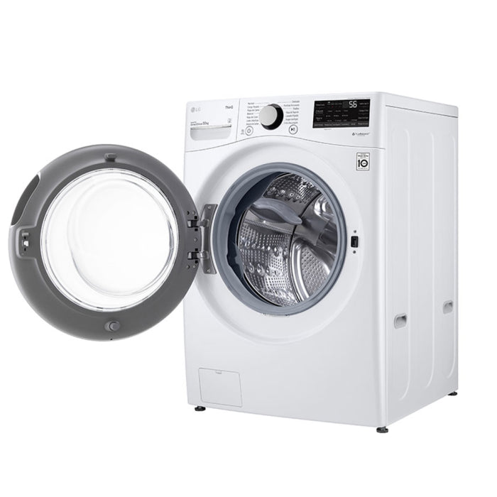 Lavadora Automática Carga Frontal 22kg ThinQ Steam TurboWash LG WM22WV2S6BR LG