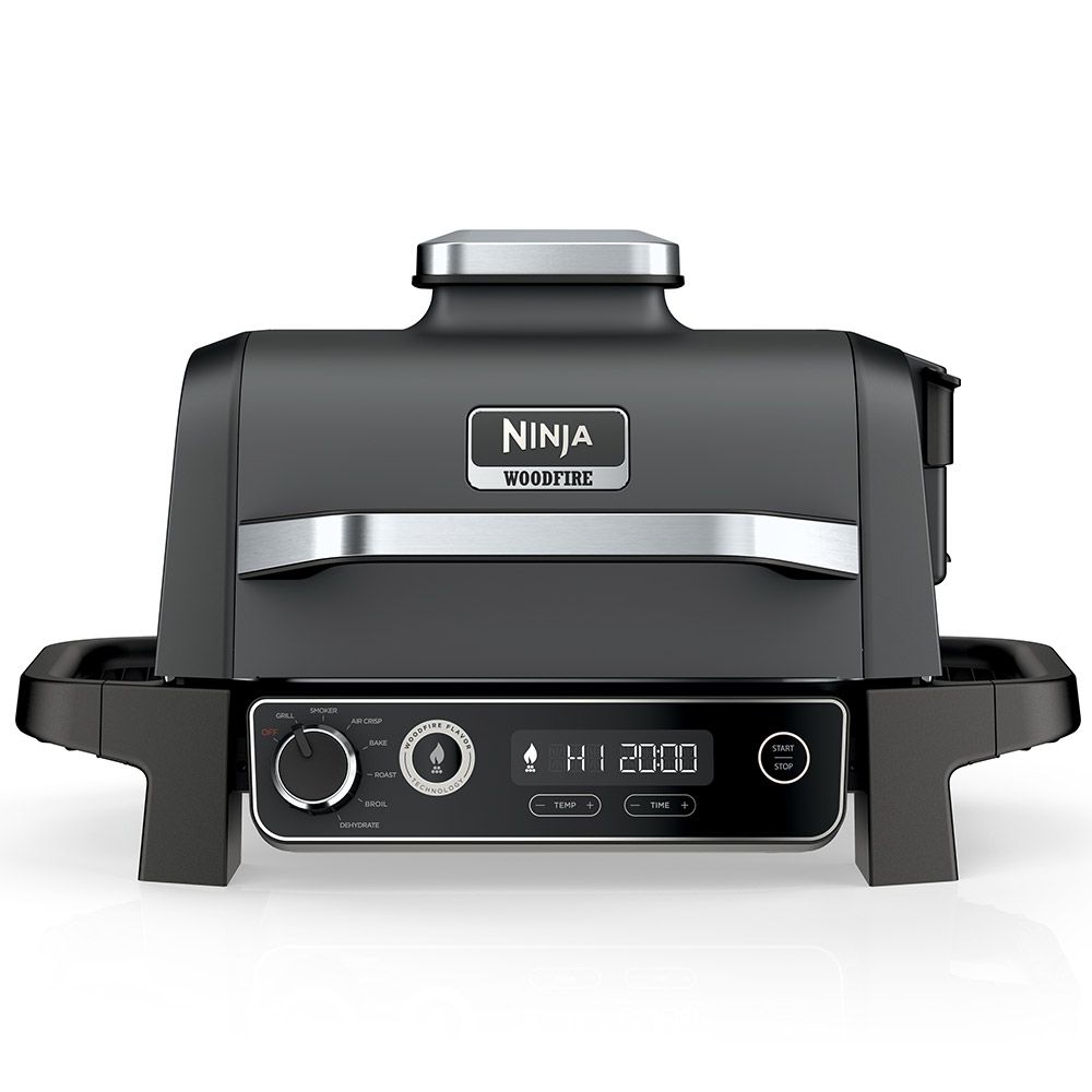 Parrilla y Ahumador Eléctrica con Freidora de Aire 7 en 1 Ninja OG701