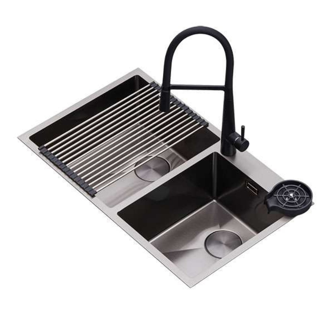 Fregador Lucca 84 Doble Tina de Acero Inoxidable 304 Drija DRIJA