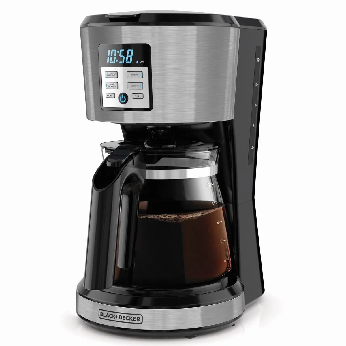 Cafetera Programable Eléctrica 12 Tazas Black and Decker CM1331S-LA BLACK + DECKER