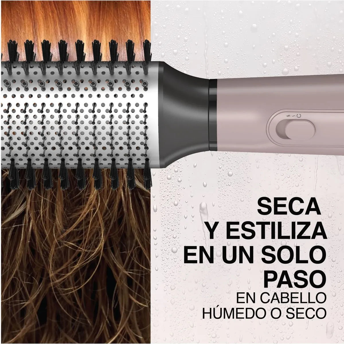Cepillo Secador de Aire Ovalado con Barril de Cerámica y Titanio | Seca, Alisa y Da Volumen al Cabello Remington AS15A