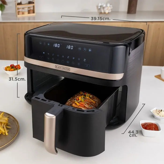 Freidora de Aire Doble Cesta 9L Purifry 9 Funciones en 1 Black and Decker AFBD92-1BDLA BLACK + DECKER