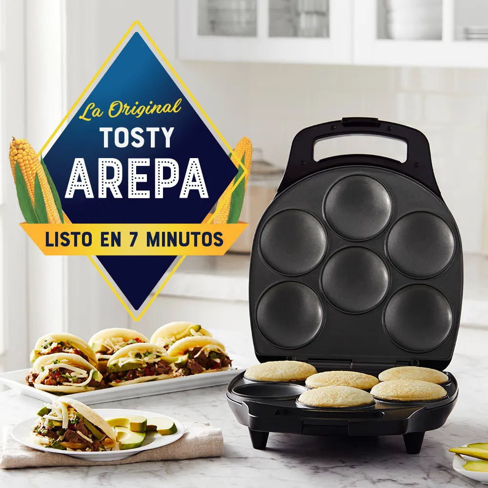 Arepera Eléctrica Tosty Arepa Oster CKSTAM0513 Pancake.