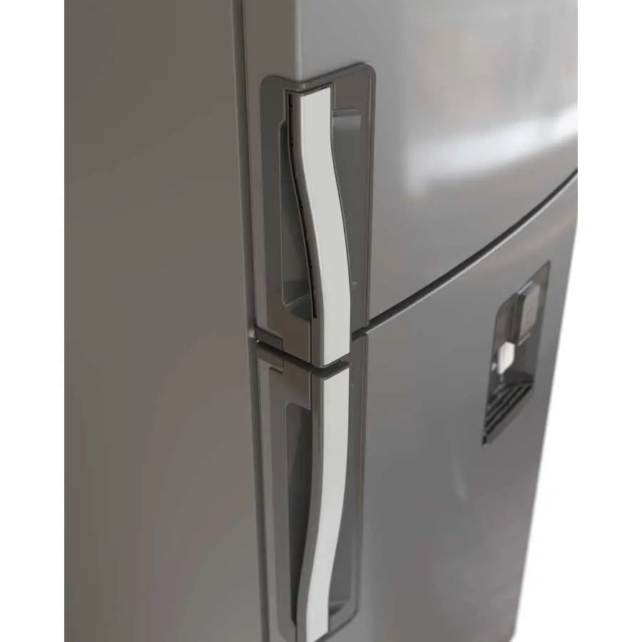 Refrigeradora Whirlpool Top Mount 9p3 264.9L Acero Inoxidable con Dispensador de Agua – Modelo WRW25CKTWW Nevera.