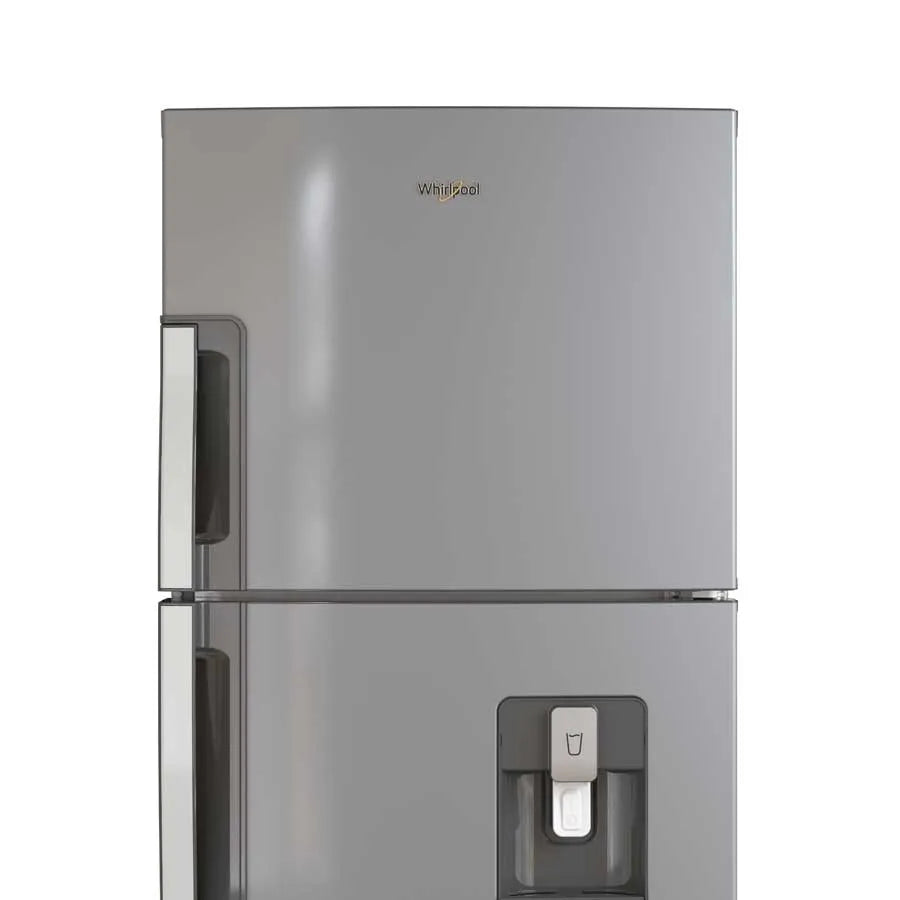 Refrigeradora Whirlpool WRW32CKTWW 305 Litros No Frost Top Mount 11p3 con Dispensador de Agua y Acero Inoxidable Antifingerprint Nevera.