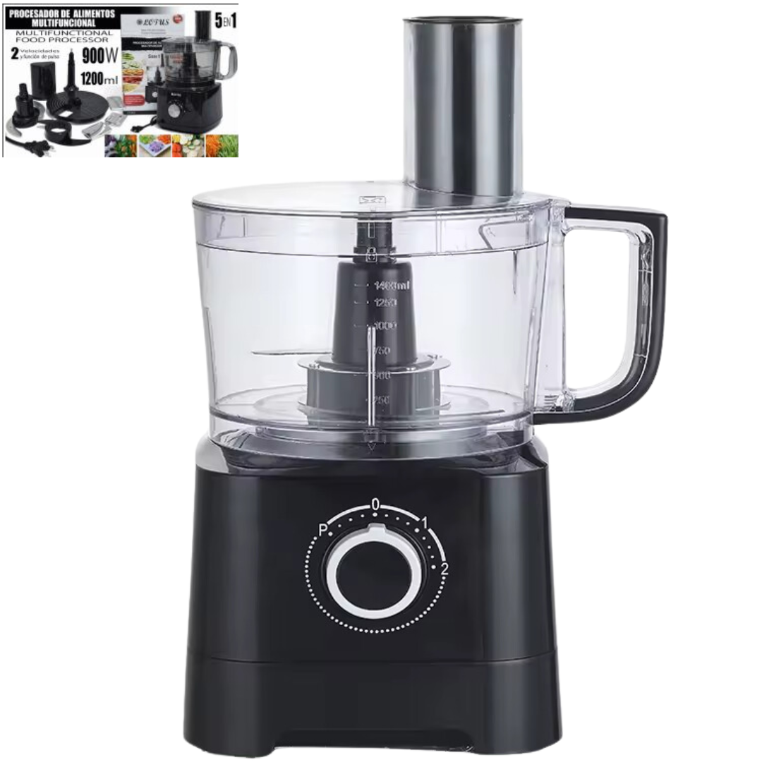 Procesador de Alimentos Multifuncional 1200ml 5 en 1 Lotus LT-413 LOTUS