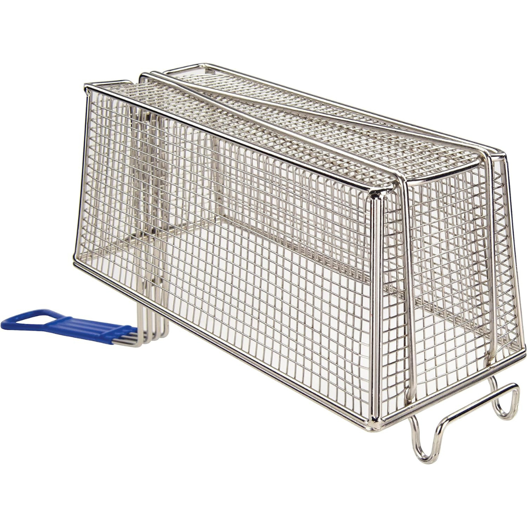 Cesta para Freír Mediano con Mango Azul de Silicon LHC-83334