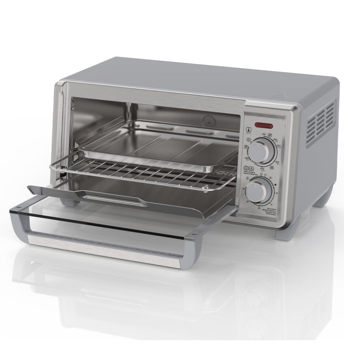 Horno Tostador Freidora de Aiere 1150W Capacidad para 4 Rebanadas Black and Decker TO4120-1SDLA Tostahorno. BLACK + DECKER