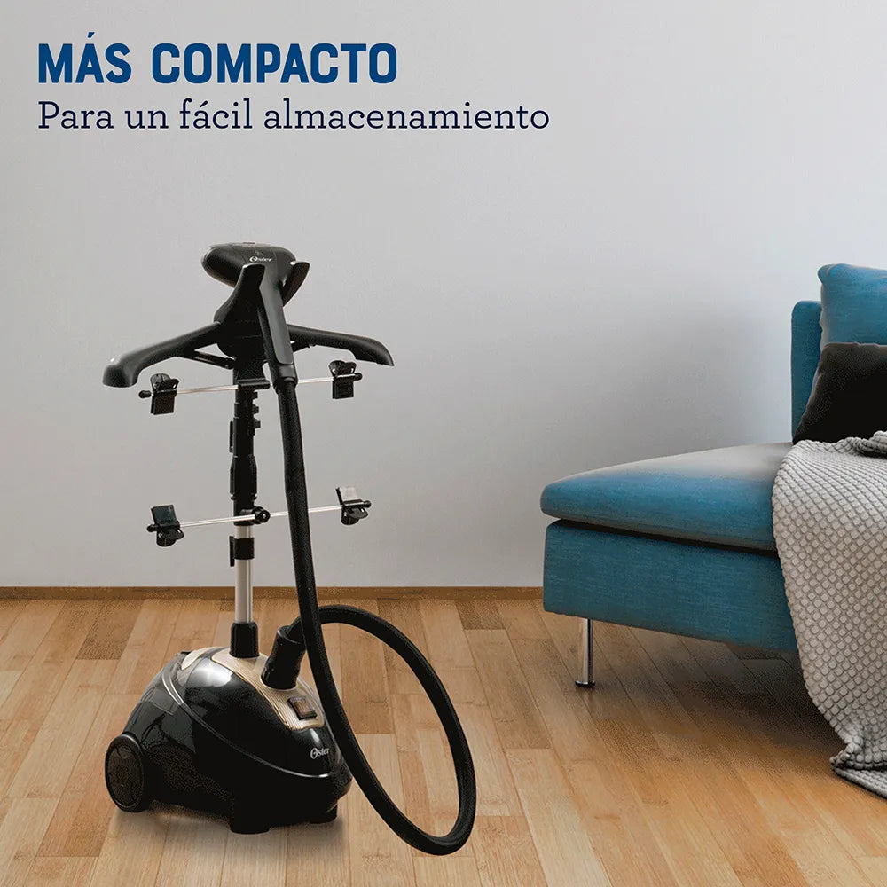 (LLEGANDO 27 DE JULIO) Vaporizador de Ropa Prendas Oster® de Pedestal Vertical con Gancho 360° – GCSTGS7000 | 1600W