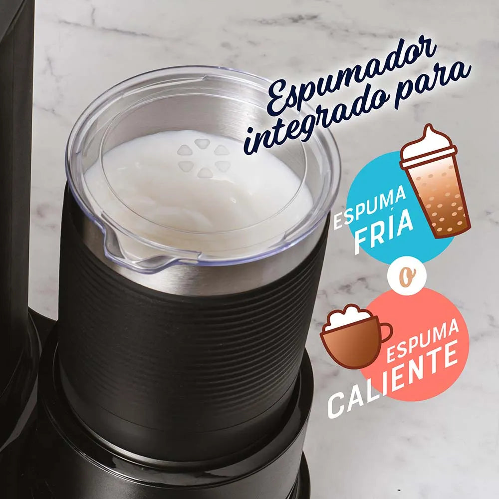Cafetera Latte 4 en 1 con Espumador para Café Helado Granizado o Caliente Oster BVSTDC02B