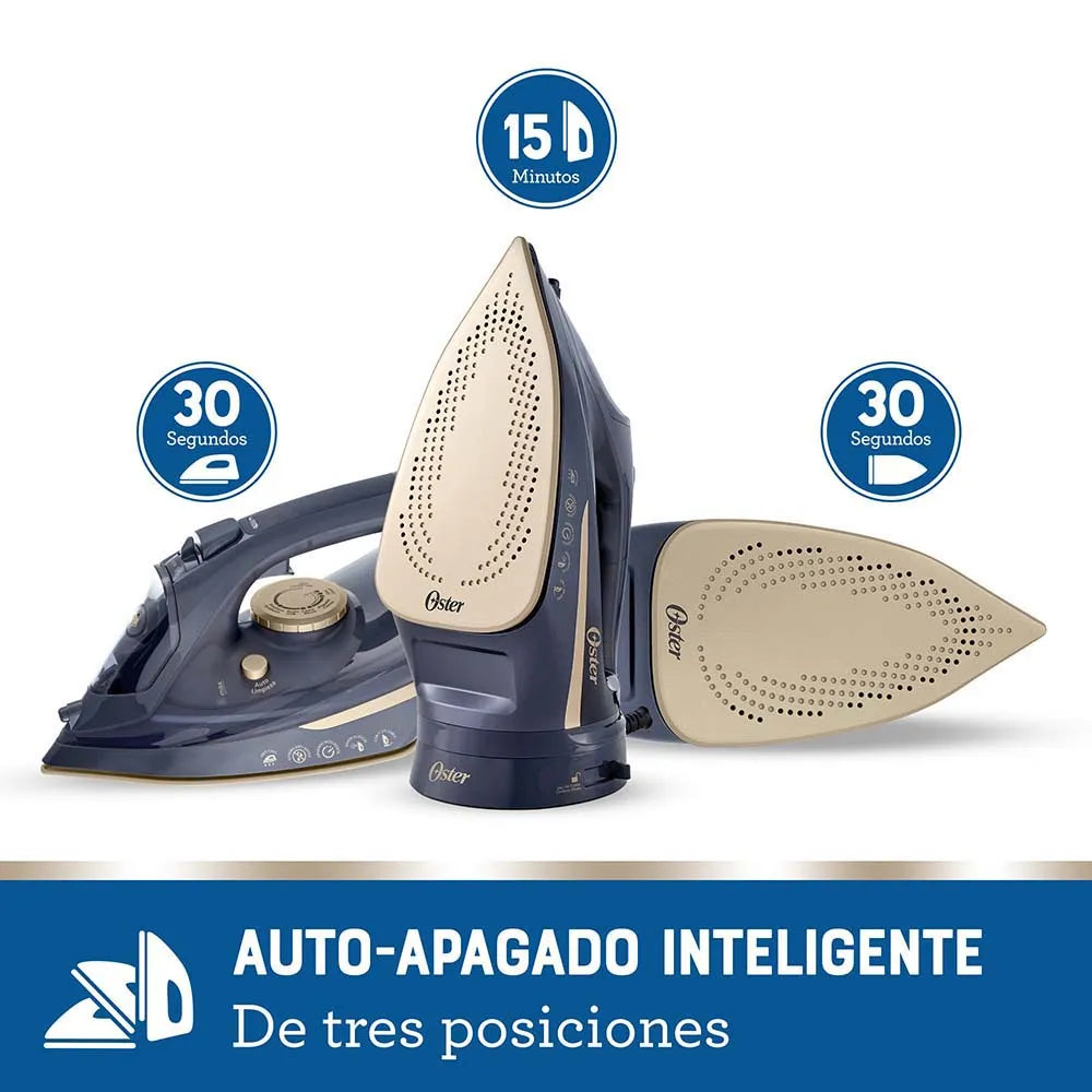 (LLEGANDO 27 DE JULIO) Plancha de Vapor de Ropa Inalámbrica Oster® 2 en 1 con Suela de Cerámica – GCSTCC5000 | 1650W