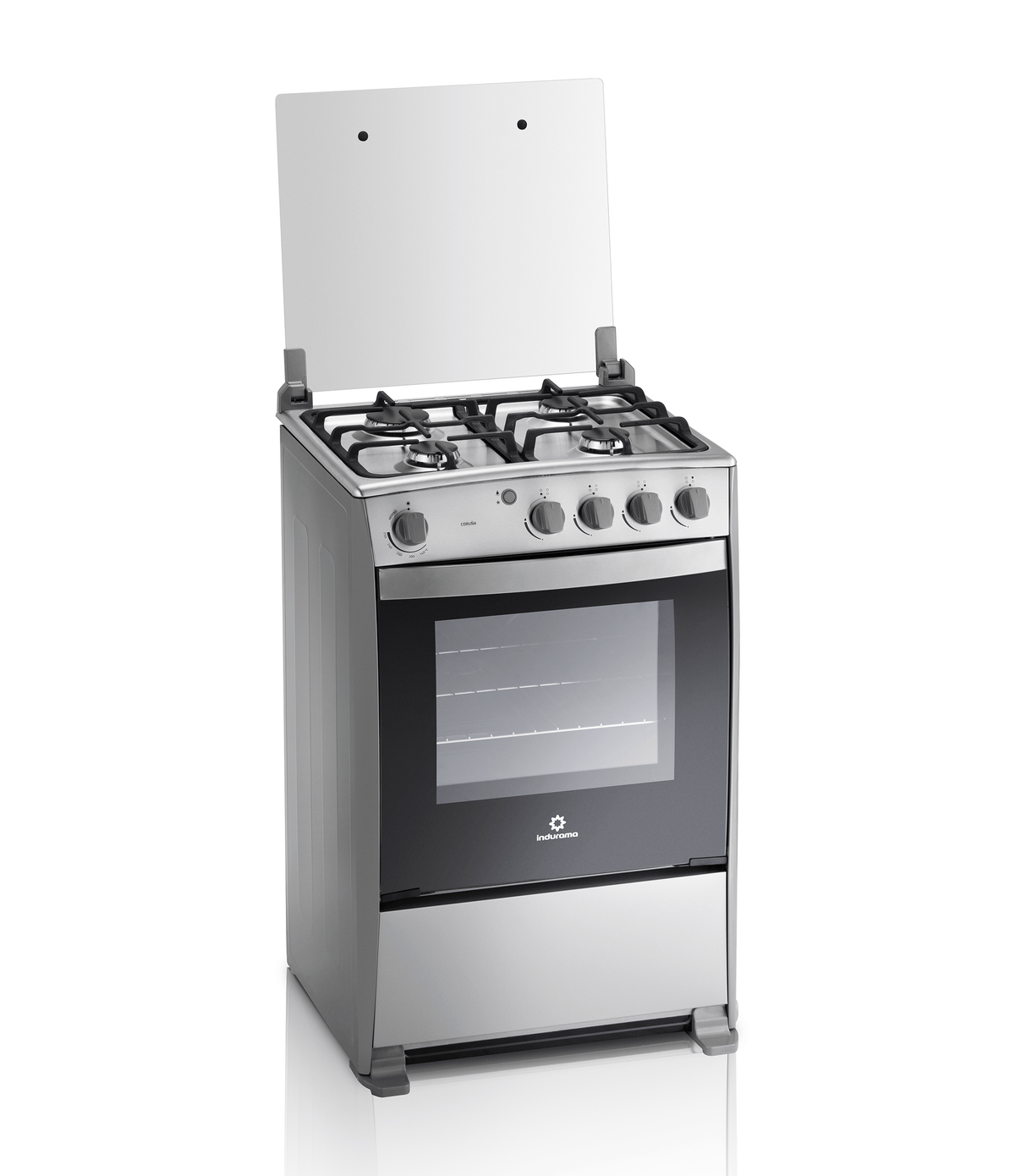 Estufa con Horno Gas Indurama Coruña QZ 24” 4 Quemadores – Croma