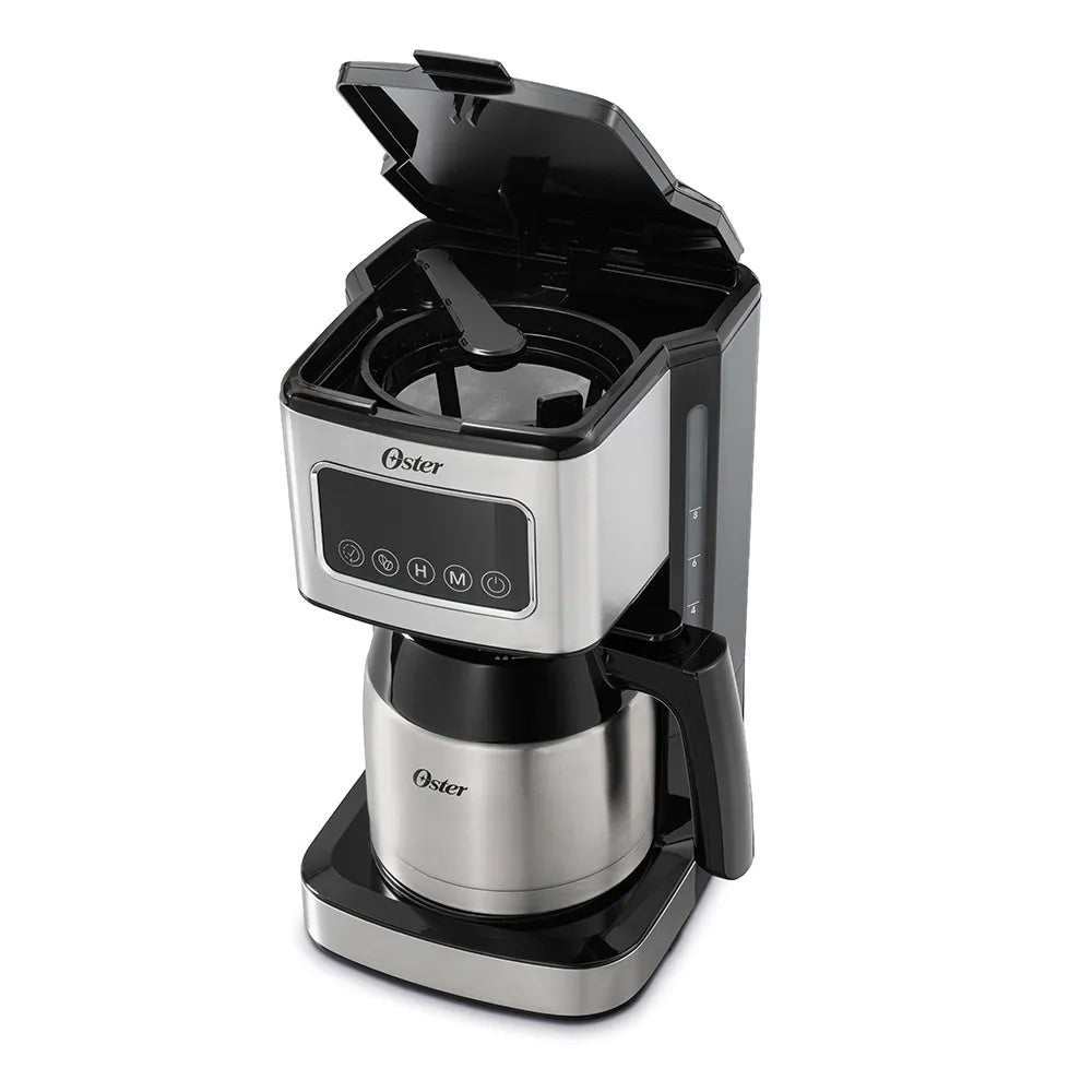 Cafetera Programable de 8 Tazas Pantalla Táctil Negro Acero Inoxidable Oster BVSTDC4404
