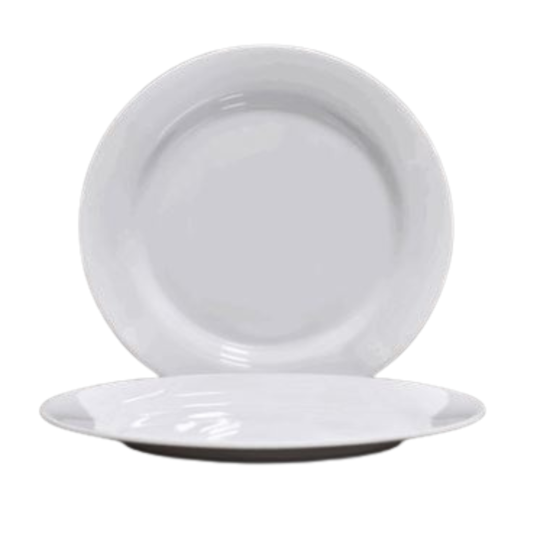 Plato Redondo de Melamina 10"/25cm BG-22010-W