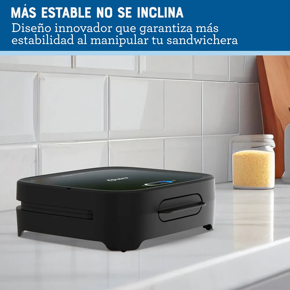 (LLEGANDO 27 DE JULIO) Sandwichera Oster® Compacta de Platos Hondos para 2 Sándwiches – CKSTSM400 | 750W