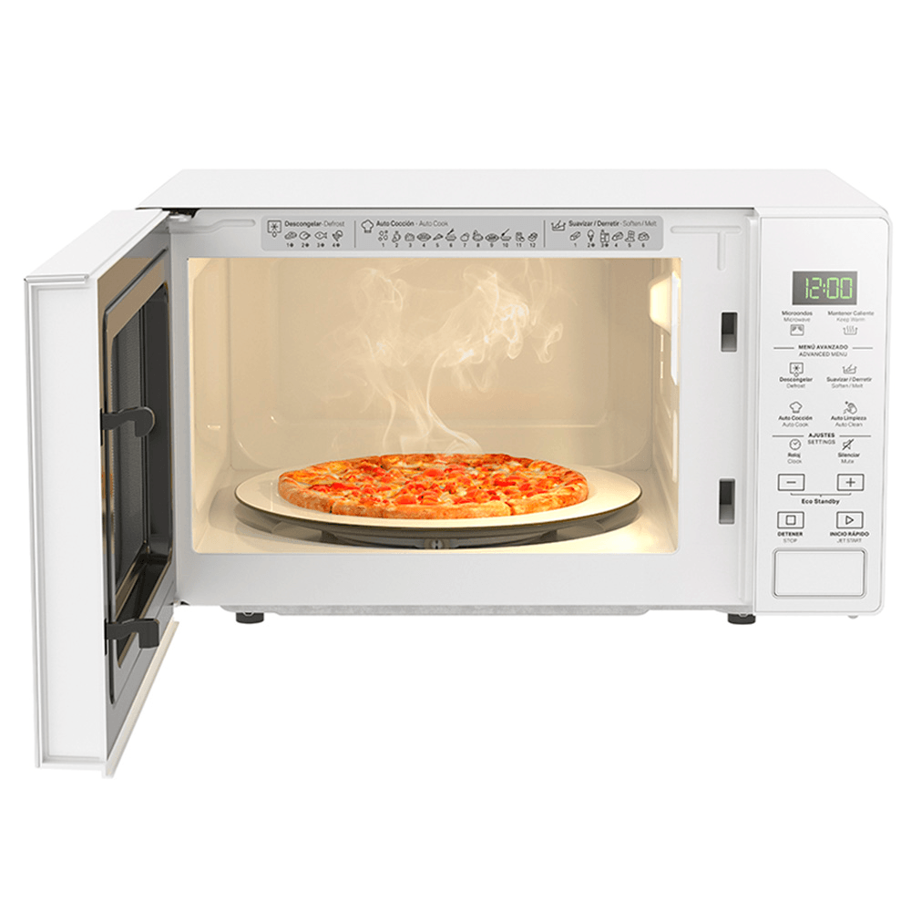 Microondas Whirlpool WM1807W de 20 Litros (0.7 Pies Cúbicos) Blanco con Panel Touch, 22 Funciones Preprogramadas y Autococción