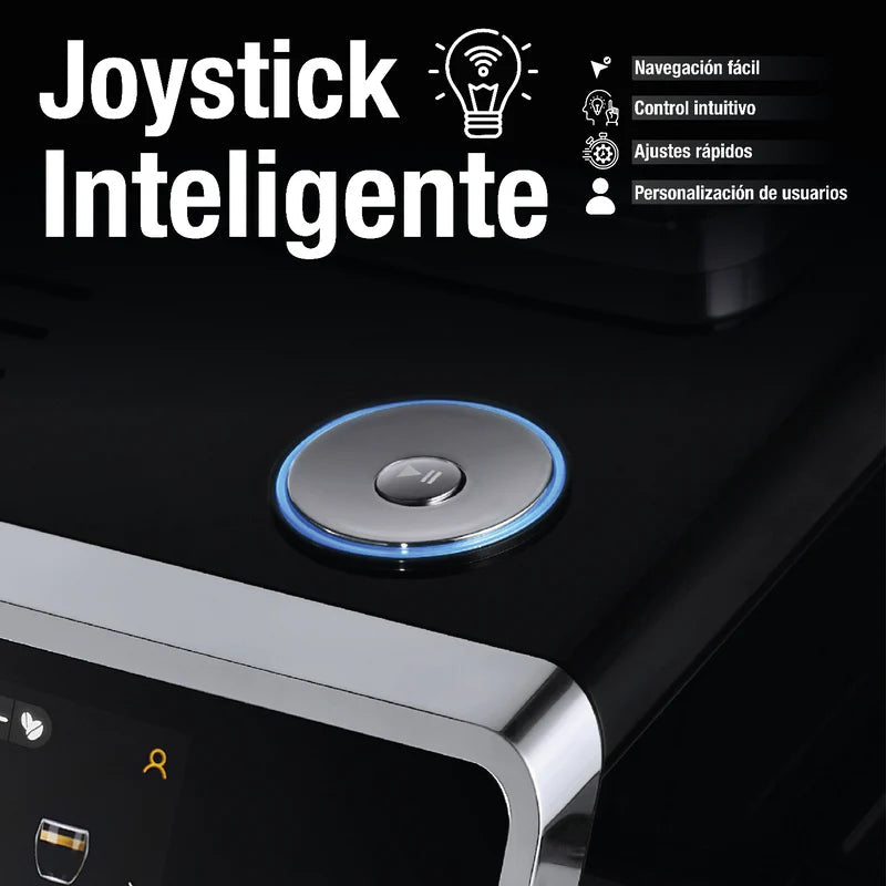Máquina De Cafe Automática Profesional Granos Y Polvo Sistema De Control Inteligente Avanzado 20 Bar Pantalla Táctil Joystick Espresso Capuchino Latte Cortado Macchiato CML002 CARBONE