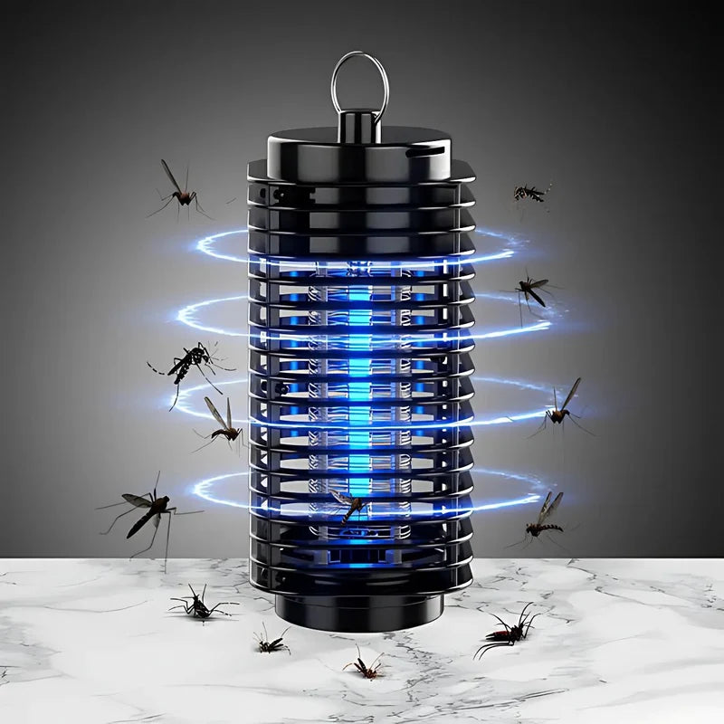 Lámpara Mata Insectos. Trampa Para Mosquitos Eléctrica 110V. Luz UV 360° Para Interiores Y Exteriores. AB1537