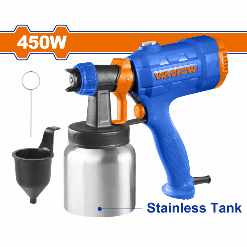Pistola Spray Rociadora Para Pintar 450W 800 Ml. 0,1-0,2 Bar 110-120 V~50/60 Hz De Aire UWEG1A02 WADFOW