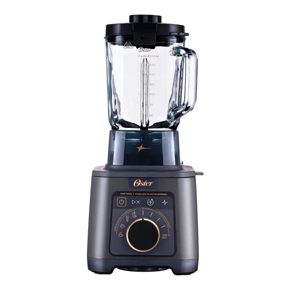 (LLEGANDO 15 DE OCTUBRE) Licuadora Profesional Oster Titan 2200W con Motor Reversible, Vaso de Vidrio Boroclass 2.5L, 4 Programas y 5 Velocidades BLSTXT-XG