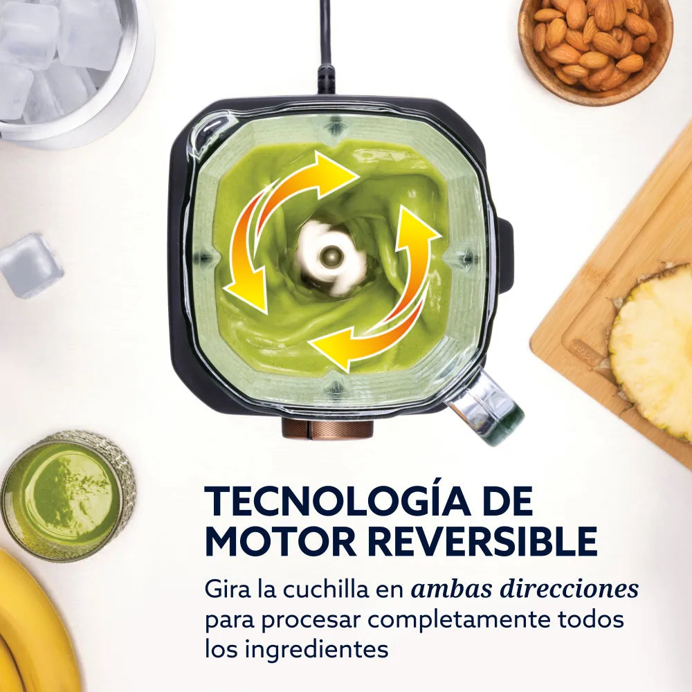 (LLEGANDO 15 DE OCTUBRE) Licuadora Profesional Oster Titan 2200W con Motor Reversible, Vaso de Vidrio Boroclass 2.5L, 4 Programas y 5 Velocidades BLSTXT-XG