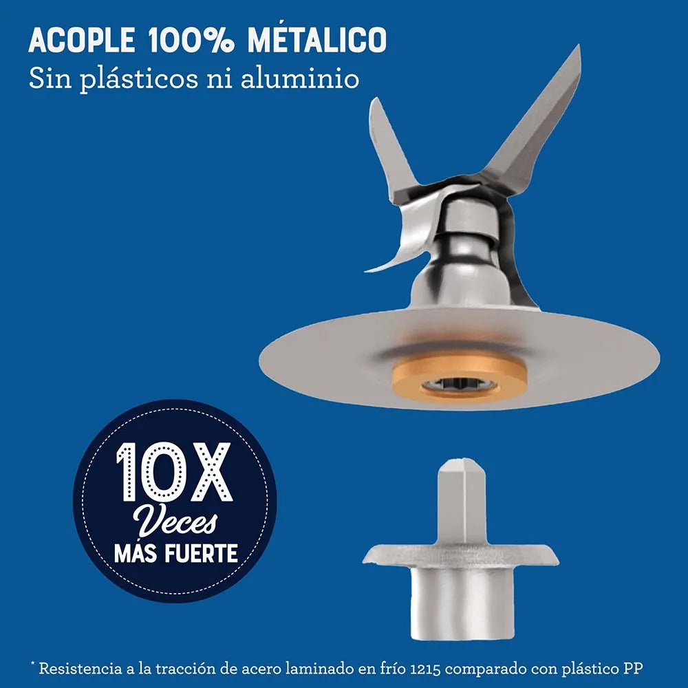 Licuadora Jarra Vidrio 1.5L 800W 6 Velocidades + Pulso Rojo Oster BLSTPEG-RPB