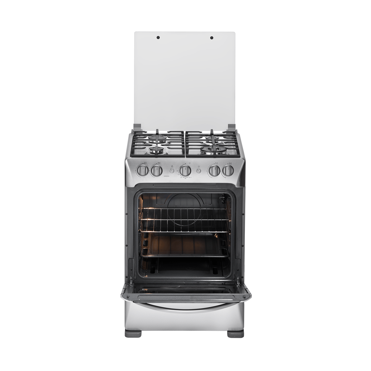 Estufa con Horno a Gas Indurama Granada Zafiro 24” 4 Quemadores – Croma