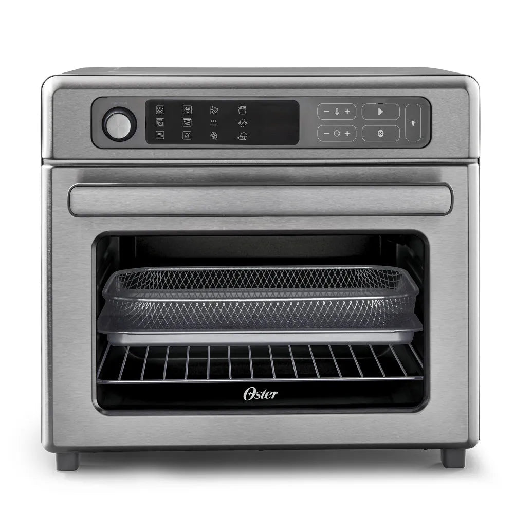 (LLEGANDO 15 DE OCTUBRE) Horno Eléctrico Digital Oster con Freidora de Aire 22 Litros, 12 Funciones, Convección y Revestimiento Antiadherente TSSTTVDAF1NS