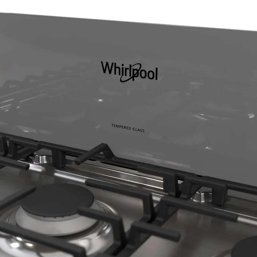 Estufa con Horno a Gas Whirlpool LWFR5050S de 30 Pulgadas con 6 Quemadores, Air Fry y Acero Inoxidable