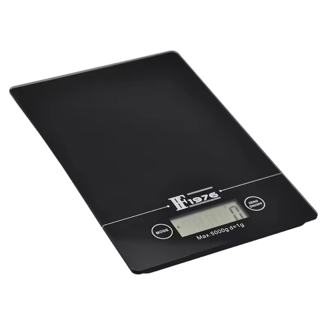 Balanza Digital de Vidrio Templado de 5kg (ml, oz, g, lb) 14192-2014B F1976 Báscula. Pesa. Selecto