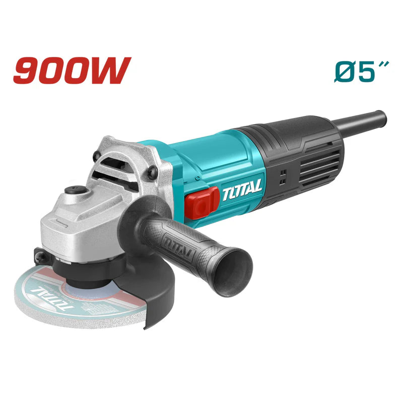 Esmeril Angular De 5" Total 110V-120V~60Hz 900W. 5/8"-11 UNC, 12000 Rpm. Total UTG10912556 TOTAL